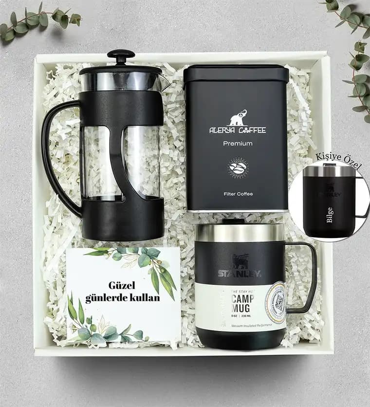 Stanley Kamp Kupası Kahve French Press Hediye Seti - Trabzon çiçek siparişi